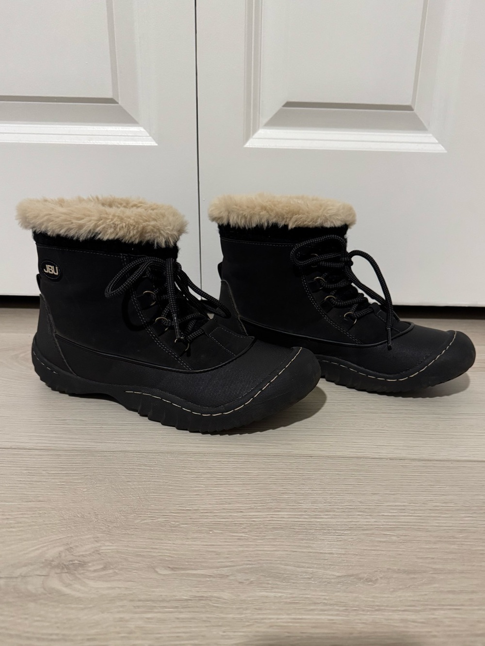 JBU by Jambu Jane Boot Faux Fur lined Waterproof Black Size 8.5